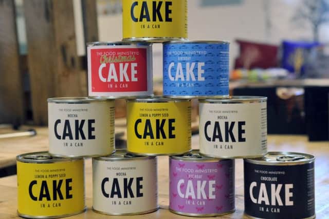 Cake in a can at the Great British Exchange