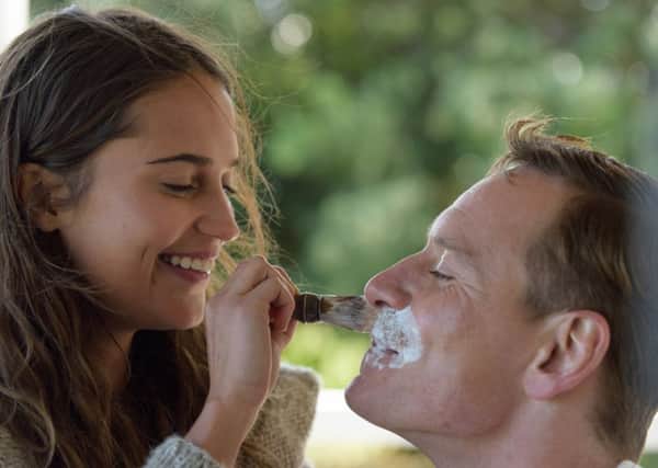 LOVE: Michael Fassbender as Tom Sherbourne and Alicia Vikander as Isabel Graysmark Sherbourne.
 PICTURE: PA Photo/Entertainment One.