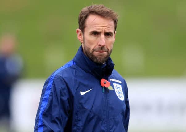 England caretaker manager Gareth Southgate during a training session at St George's Park, Burton.  (Photo: PA)