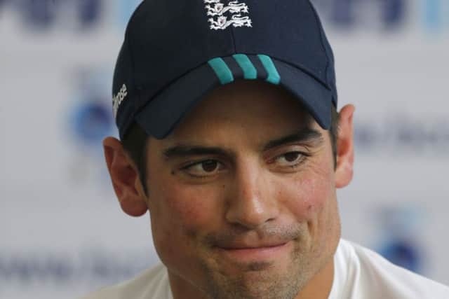 England's cricket captain Alastair Cook Picture: AP/Rafiq Maqbool.