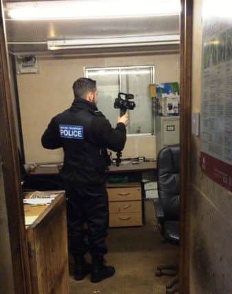 Officers carry out the raids in South Yorkshire