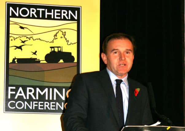 Farming Minister George Eustice does not believe the farming industry will suffer from new trade tariffs come Brexit because trade deals will already be in place.