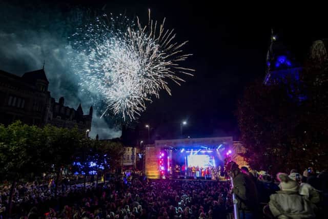 Leeds Christmas Lights Switch On. Picture by James Hardisty.