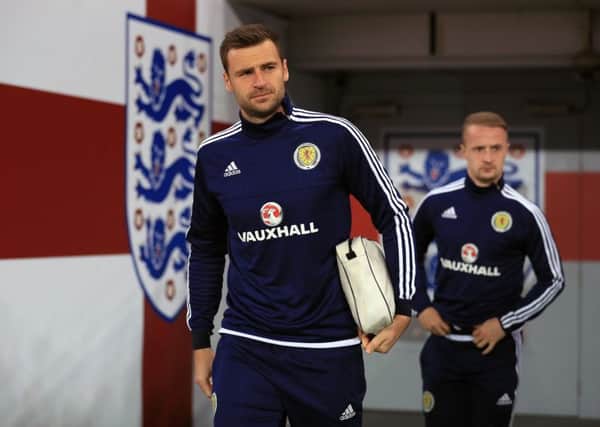 Hull City and Scotland's goalkeeper David Marshall pictured ahead of a training session on Thursday at Wembley (Picture: Tim Goode/PA Wire).