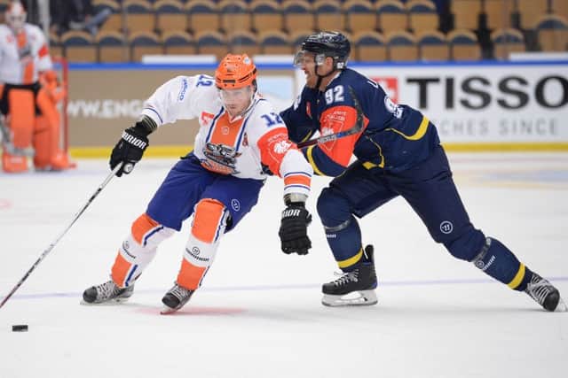 Sheffield Steelers' Andreas Valdix - in action earlier this season during the Champions Hockey League. Picture: Dean Woolley.