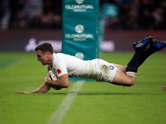 George Ford crosses over the whitewash (Photo: PA)