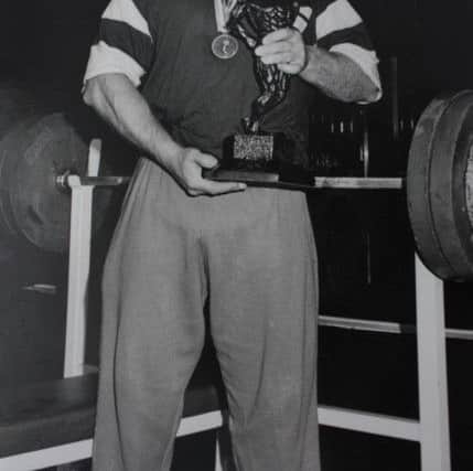 Colin Russell in his weightlifting days.