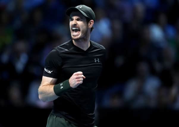 Andy Murray celebrates a point on his way to victory over Marin Cilic (Picture: John Walton/PA Wire).