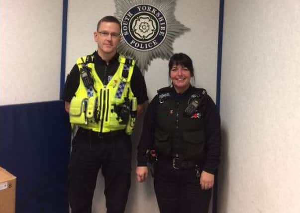 Pc Mike Smith and Pc Rebecca Worth