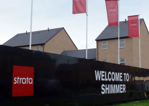 Houses on the new Shimmer estate in Mexborough, South Yorkshire, where residents will lose their homes if the Government's preferred route for the second phase of the high-speed rail project goes ahead