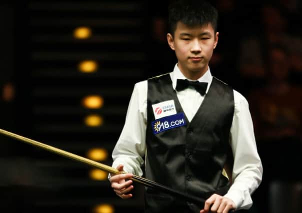 Zhao Xintong: The 19-year-old came close to knocking out Ronnie OSullivan at the English Open in Manchester.