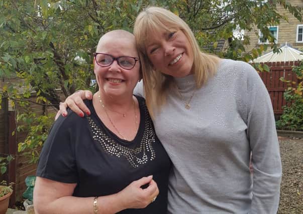 Julie Walton, 58, shaved her head in aid of her friend and colleague, Tamara Beckwith, who has been diagnosed with breast cancer.