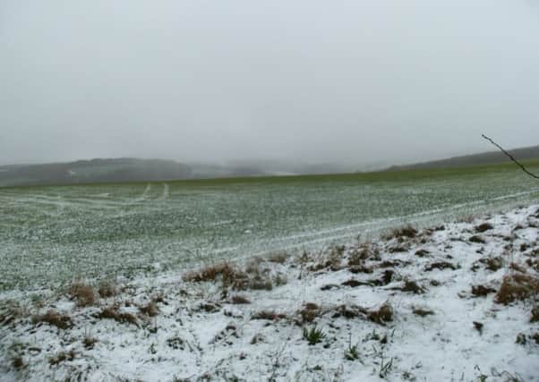 The snow soon came down on a journey over Givendale in the Wolds.