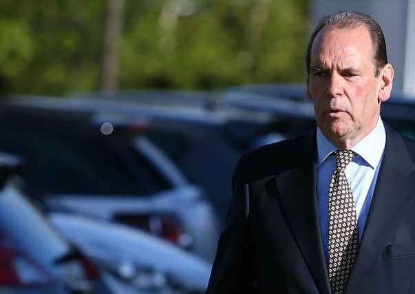 Sir Norman Bettison arrives at the new Hillsborough inquests in Warrington