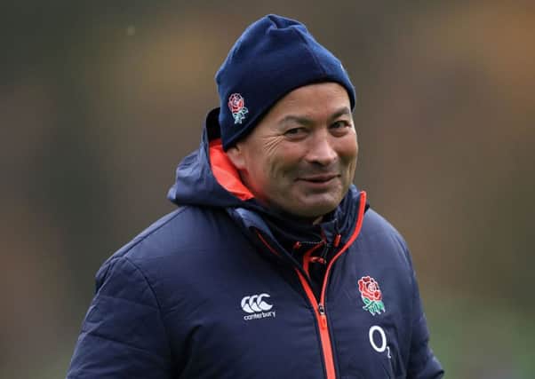 England head coach Eddie Jones pictured during a training session at Pennyhill Park, Bagshot on Thursday (Picture: Mike Egerton/PA Wire).