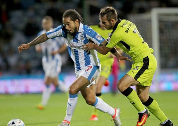 Huddersfield Town's Sean Scannell bursts forward (Photo: PA)