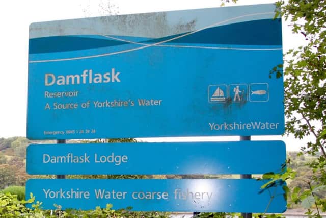 Damflask Reservoir sign