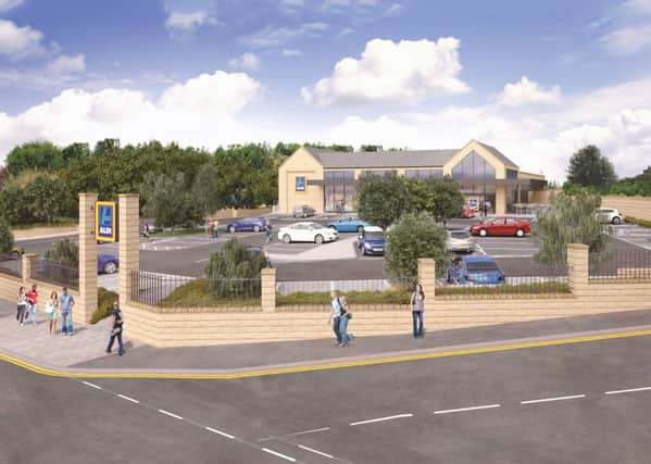 Artists' impression of an Aldi which is to be built in Chapel Allerton
