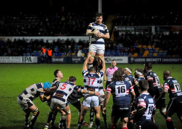Action from Yorkshire Carnegie's win over Doncaster Knights on Friday night (Picture: Steve Riding)