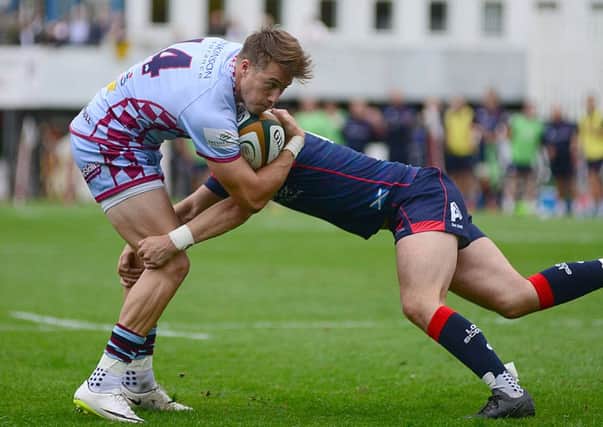 Ben Foley scored a try double to help Rotherham overcome Jersey. (Picture: Scott Merrylees)