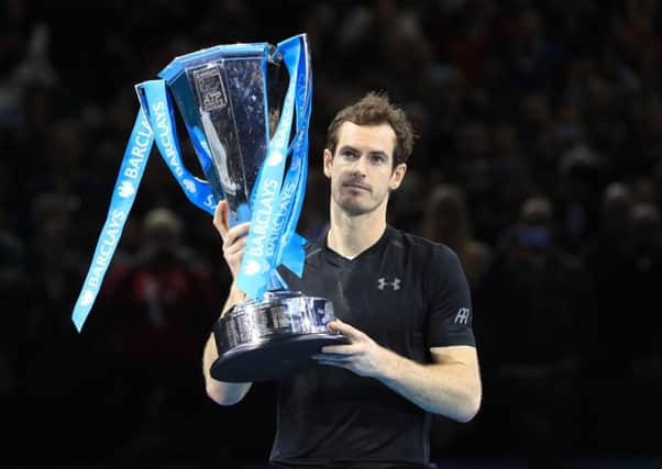Andy Murray celebrates winning the championship during day eight of the Barclays ATP World Tour Finals at The O2, London. (Picture: Adam Davy/PA Wire)