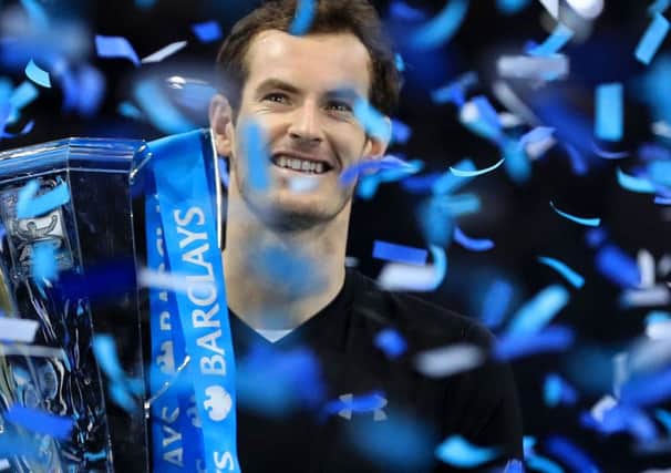 Number one: Andy Murray after winning the championship at the ATP World Tour Finals in London. (Picture: PA).