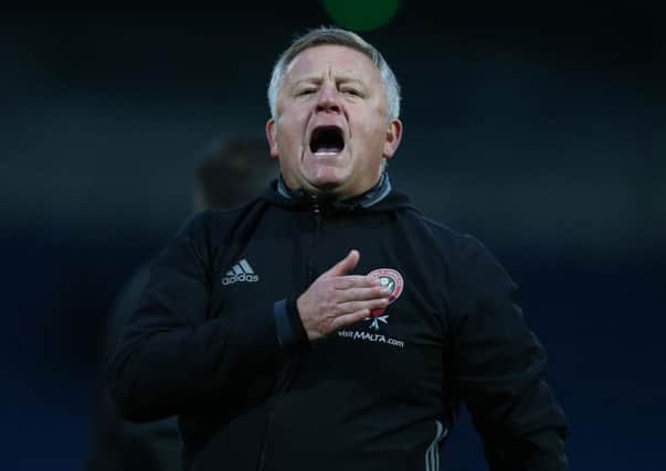Sheffield United manager Chris Wilder.