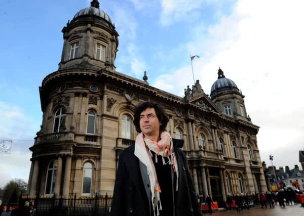 Animation director Zsolt Balogh stands infront of the Hull Maritime Museum, where his work will be projected. 
Picture: Jonathan Gawthorpe