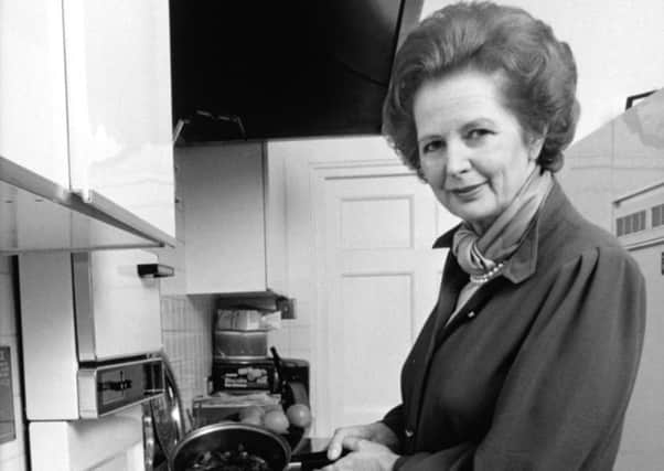 Prime Minister Margaret Thatcher in the kitchen of her flat at 10 Downing Street, as Sir Geoffrey Howe repeatedly appealed to Mrs Thatcher for permission to refurbish the kitchen at No 11 Downing Street, according to newly-released official files.