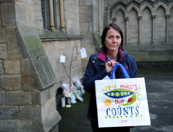 Detective Chief Inspector Nicola Bryar outside St Peter's Church in Bramley