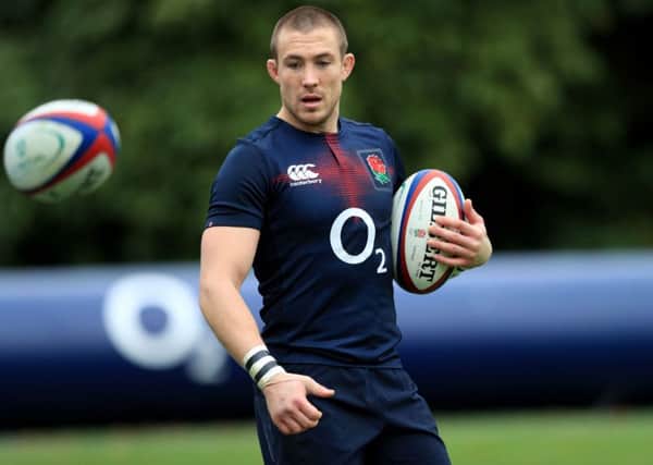 England's Mike Brown during the training session at Pennyhill Park, Bagshot. (Picture: Adam Davy/PA Wire.)