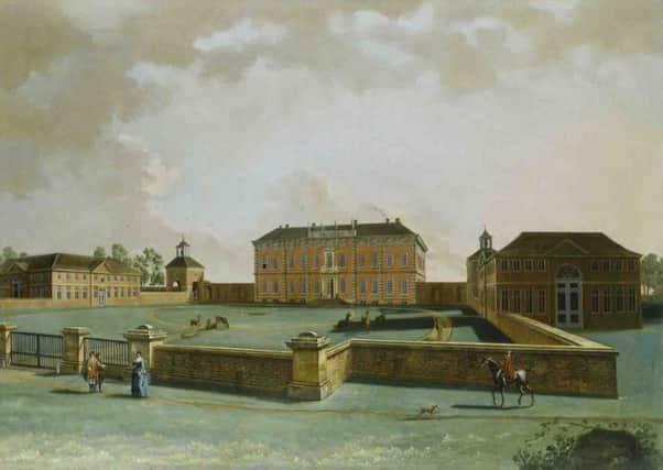 Oil painting on canvas, The North Front of Beningbrough Hall by John Joseph Bouttats