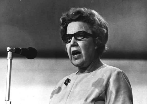 Alice Bacon speaking at the 1968 Labour conference.