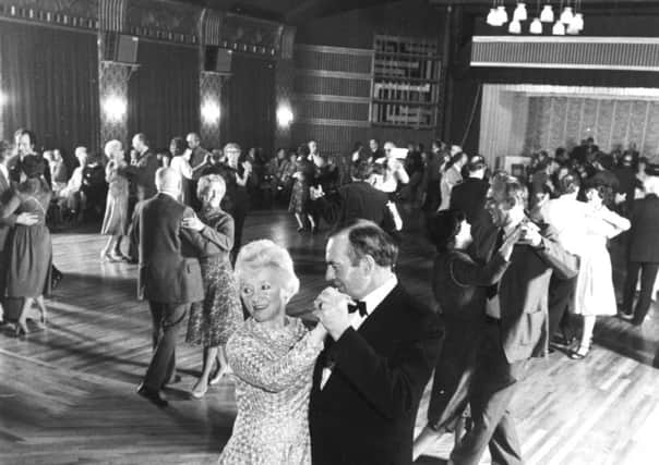 The owner of the Ritz Ballroom at Brighouse . Joe Narey dancing with his wife Miriam in  December 1981.