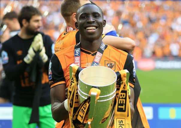 Mohamed Diame signed off from Hull City with Championship play-off final winner.