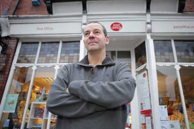 Tony Williams outside Boston Spa post office. Picture: Ross Parry Agency