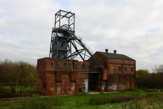 The Barnsley main colliery pit head is all that remains on the site today. Picture: Scott Merrylees.