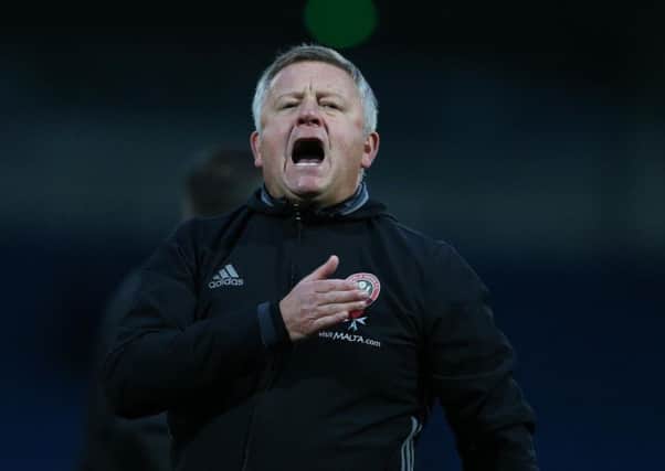 Chris Wilder shows his passion for the Blades