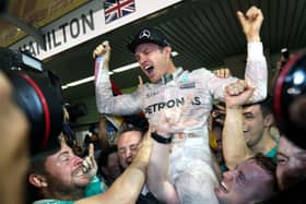 Mercedes' Nico Rosberg celebrates winning the Formula 1 world championship last Sunday (Picture: David Davies/PA Wire).