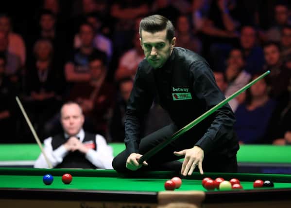 Mark Selby during his match with John Higgins.