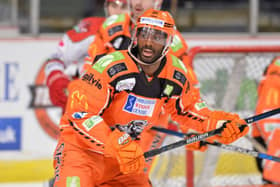Yared Hagos could return this weekend for Sheffield Steelers after suffering a concussion during the 5-1 win over Belfast Giants two weeks ago. Picture: Dean Woolley.