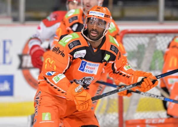 Yared Hagos could return this weekend for Sheffield Steelers after suffering a concussion during the 5-1 win over Belfast Giants two weeks ago. Picture: Dean Woolley.