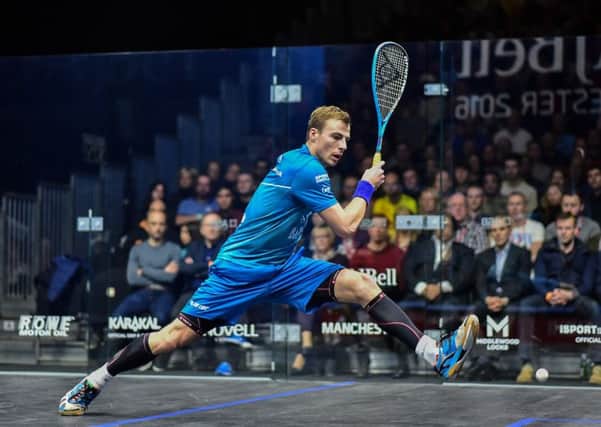Nick Matthew reached the final of the British Grand Prix with a 3-1 win over Daryl Selby. He now meetes James Willstrop. Picture: PSA.