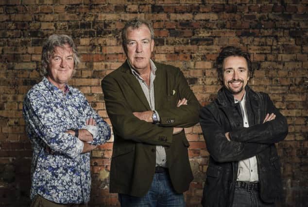 James May, Jeremy Clarkson and Richard Hammond in Amazon Prime's Grand Tour, one of the new 'smart shows' now available on your TV