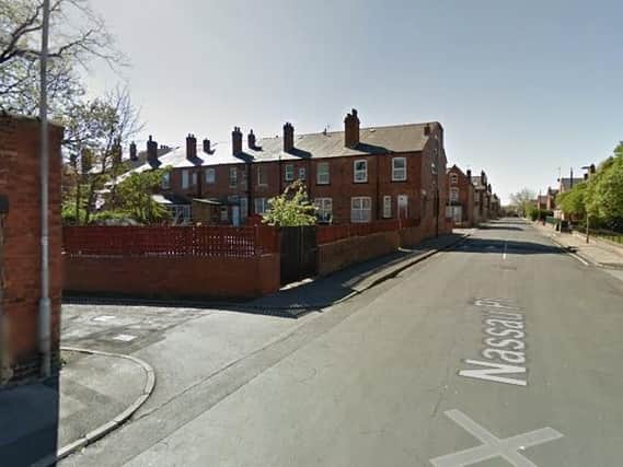 The shooting took place on Sunday evening in Nassau Place near to the junction with Back Harehills Avenue. Picture: Google Maps