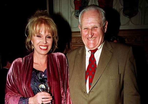 Joanna Lumley with Peter Vaughan, best known for his roles in Porridge and Game Of Thrones, who has died aged 93