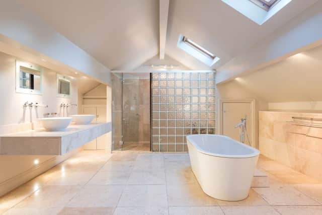 The ensuite to the master bedroom with Philippe Starck bath