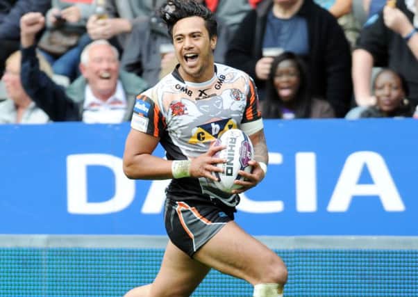 Denny Solomona left Castleford Tigers for Sale Sharks in rugby union.