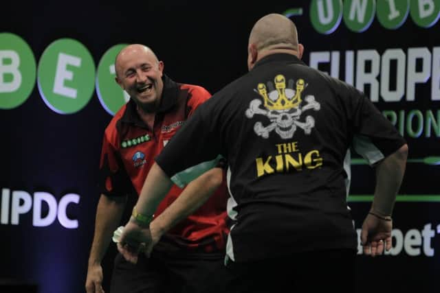 Huddersfield's darts player James Wilson (Picture: Lawrence Lustig)