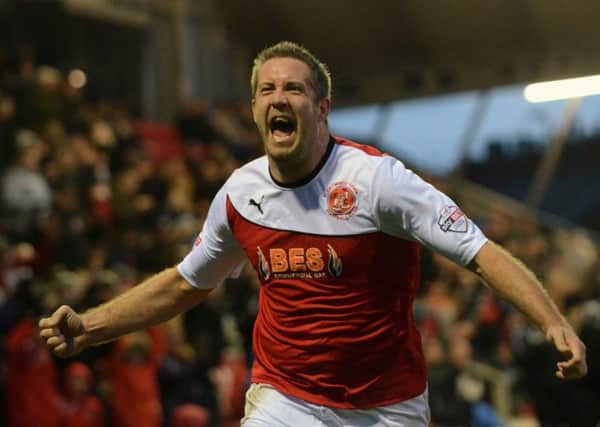 Jon Parkin, pictured playing for Fleetwood, has joined York City on loan.